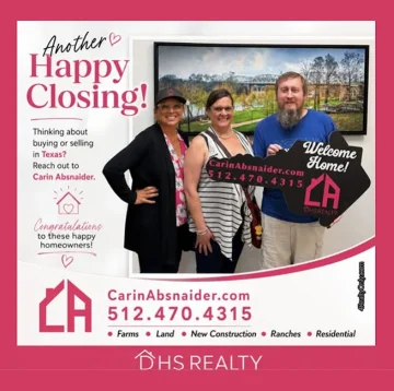 4realtyonly.com Carin Absnaider closed 119 Nandina Path, bastrop