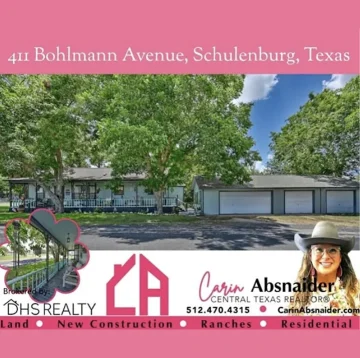 4realtyonly.com Carin Absnaider NEW LISTING 411 BOHMANN AVE SCHULENTBURG